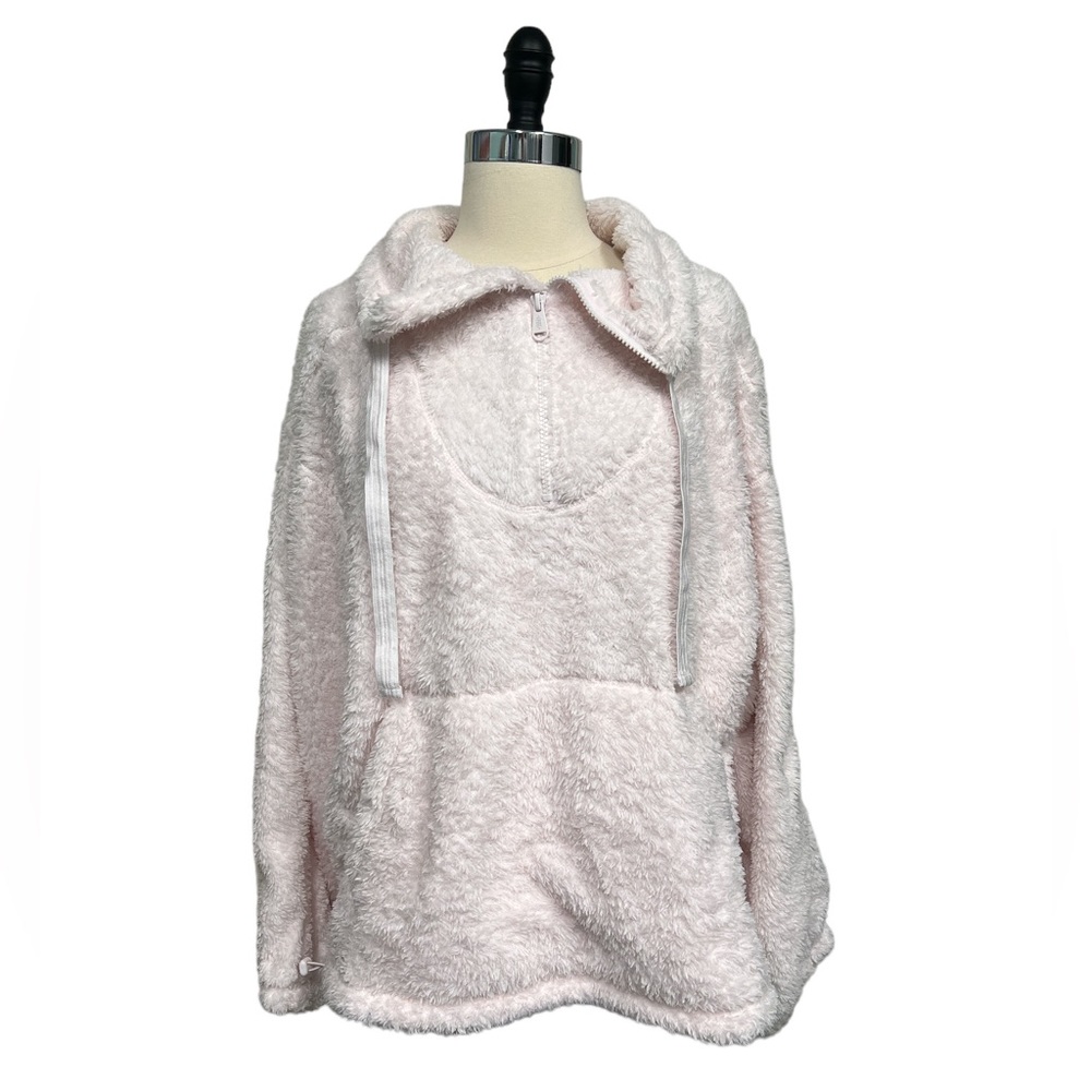 Free People Movement Light Pink Fleece Pullover- XS